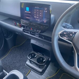 installed IDBUZZ Cargo fold down cup holder kit