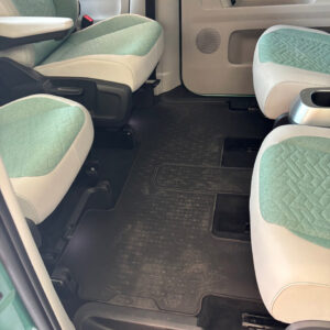 Genuine VW ID BUZZ CENTRE MAT - LWB - LIFE / STYLE / GTX - ALL WEATHER WITH REAR BUZZ BOX MOUNT - 6 SEAT OPTION